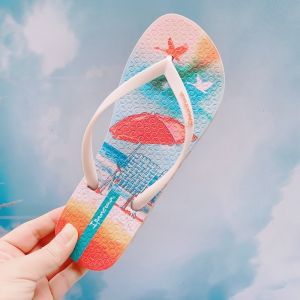 รองเท้าแตะแบบสวมส้นแบนแบบสวมส้นแบนสำหรับผู้หญิง Ipanema รองเท้าแตะชายหาดแบบสวมส้นแบนสำหรับกลางแจ้งในช่วงฤดูร้อน