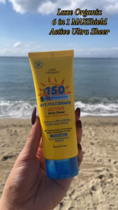 LUXE ORGANIX 6 in 1 Maxshield Active Ultra Sheer Face and Body Sunscreen 100ml Skin Protection UVA UVB
