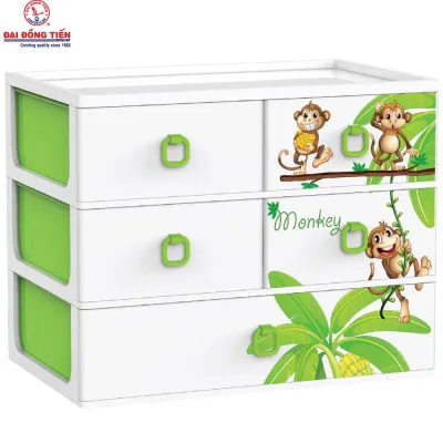 TỦ NHỰA A4 MINI MIO T1053 ĐẠI ĐỒNG TIẾN-40cm x 25cm x 315cm
