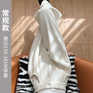 High Waist White Corduroy Wide Leg Pants Womens Spring Autumn 2025 New Style Korean Version Casual Suit Trousers