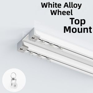 SHELIANKE | Silent Heavy-duty Double Track Integrated Curtain Rail