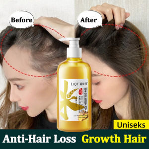 Herbal Essence Shampoo Ginger Hair Shampoo Hair Loss And Hair Growth Increase Hair Density Improve Hair Follicle Volumizing Anti-Dandruff & Oil Control 500ml