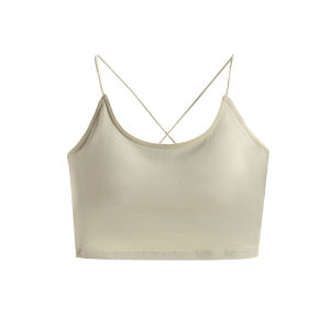 miiow | Cat Lady Strap Vest Womens Inner Wear With Chest Pad Summer Thin Bra One-Piece Underwear Base Layer Outerwear Beautiful Back