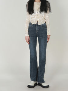 Quần Jeans Ống Loe Co Giãn Ôm Vừa Vặn Cho Nữ Quần Jeans Denim Thường Ngày Mùa Xuân Mùa Hè Mùa Thu Mùa Đông Quần Jeans Denim