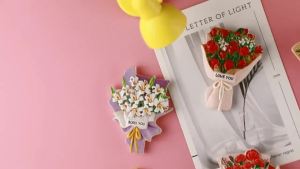 Little Red Book Recommendation Refrigerator Sticker Creative Sunflower Internet Celebrity Refridgerator Magnets Double Door Magnet Refridgerator Magnets Cute Table Lamp