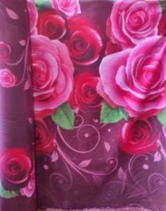 Kain spray bahan polimikro meteran motif FIFA bola dan motif lov/mawar bisa buat seprai bantal guling harga per 50cm(Lebar 240cm)