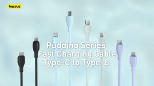 Cáp sạc nhanh truyền dữ liệu PD 100W Ba-se-us Pudding Series Fast Charging Data Cable Type-C to Type-C 100W