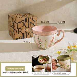 SHELI | Rustic Country Coffee Cup and Saucer Set for Couples Gift