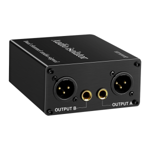 6. 35MM XLR Audio Anti-interference Ground Loop Noise Filter Lsolator Eliminate Cancelling For Home Stereo Car Audio System