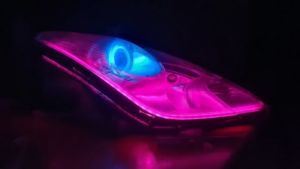 HIGH QUALITY 2PCS Angel Eye Symphonic RGB Halo Ring Car Led Fog Light Motorcycle Daytime Running Light DRL Headlight App + Control