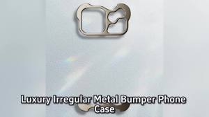 Luxury Irregular Metal Bumper Phone Case For iPhone 17 Air Pro Max Aluminum Shockproof Corner Pads Plating Ultra Thin Back Cover
