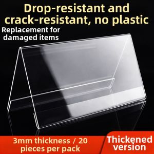 YANJINGHOU | Acrylic Desk Name Card Holder Triangle Stand