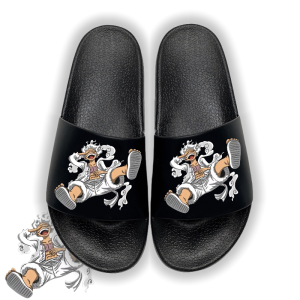 Mens Summer Outdoor Wearable Cartoon Themed Slip-Resistant Home Indoor Bathing Slippers PVC Upper And Sole for Couples