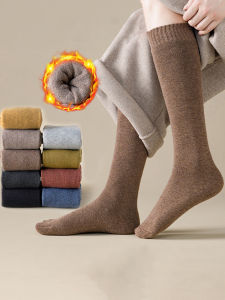Thickened Womens Stockings Knee Leg Calf  Autumn/Winter Warm Anti-Cold Ladies  Breathable Warm Thick Socks Terry Socks