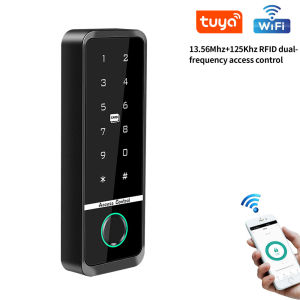 WiFi Tuya Fingerprint Access Controller Outdoor Waterproof Standalone RFID Keypad System 125KHz/13.56MHz Smart APP Unlock
