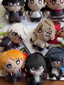 Bandai | 10CM Anime Yuuki Makoto Aegis Shiomi Kotone Gorou Akechi Joker Shiomi Kotone Cosplay Anime Plushie Pendant Kids Christmas Gifts