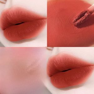 ลิปสติกเนื้อแมท ครีมเนื้อบาง น้ำหนักเบา สีพื้น สำหรับผู้หญิง เนื้อนุ่ม ไม่ซีดจาง ช่วยให้คุณดูสดใส ตลอดทั้งวัน