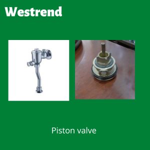 Westrend korea piston valve for urinal flush valve mainteanance use water leaking