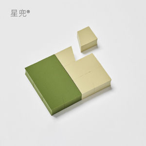 Star Pocket 12-Cut Trapezoidal Puff Green One-Piece Makeup Sponge Becomes Bigger When Exposed to Water Wet and Dry Dual-Use Makeup Clear