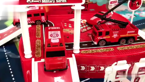 Kids Car parking lot 4 cars Childrens Toys Racing Track Toy Vehicles Set Boy And Girl Birthday Gift Vehicles Play set