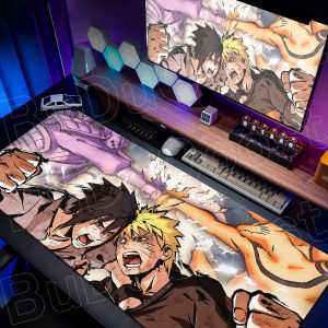 Bandai | Uchiha Sasuke Speed Keyboard Extend Gamer Desk Mat Kawaii Anime Narutos Carpet Anti-slip Large Computer E-sports Player Mousepad