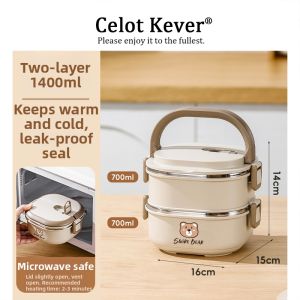 Microwave Insulated Lunch Box Multi-layer