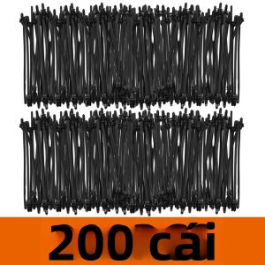 Dây Buộc Dây Nylon YONGRUN Dây Buộc Đa Năng Dây Buộc Tự Động Có Ren 10/20/50/100/200 Cái/gói Để Sắp Xếp Dây Cáp
