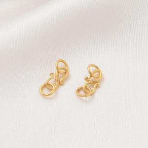 Alloy Silver Plated Gold Plated Strong Color Copper Epoxied Clasp Handmade DIY Jewelry Accessories Pearl Bracelet Connector