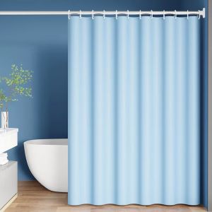 ZhenMiao |High-Quality Waterproof Heavy-Duty Shower Curtain Set No-Drilling Required