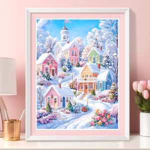 QIANHONGXIU | New Scenic Cross Stitch Warm Landscape 2026