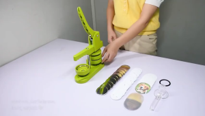 Pin Maker Button Pin Machine Set Badge Maker Handmade Badge Punch Press Full Kit