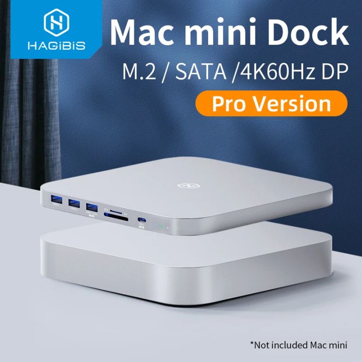 Hagibis USB-C Hub với ổ cứng kép bao vây Type-C trạm nối cho Mac Mini ...