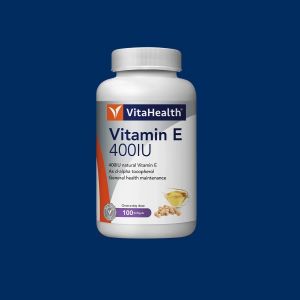 VitaHealth Vitamin E 400IU 30S/100s [ SUPPLEMENT FOR ANTI-AGING AND HEART ] [EXP DATE : 31/1/2027]