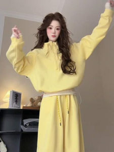 LIRUSHAN | Bộ Hoodie 2 Món Phong Cách Hằng Ngày Dạo Phố