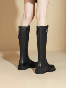 Josiny | Slimming Shorty-Friendly Fur-Lined Knight Boots