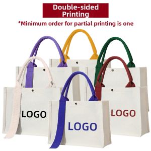 EnCheng | Red Customizable Fashionable Eco-friendly Handbag Canvas Shopping Bag