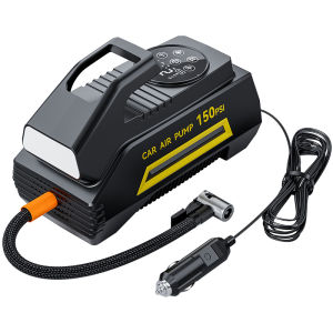 Portable Tire Inflation Pump with Pressure Gauge and Light