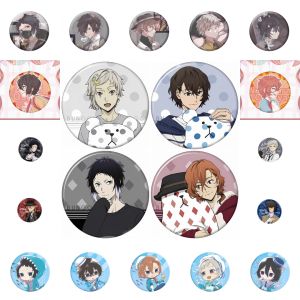 58 มม.อะนิเมะ Bungo Stray Dogs Nakajima Atsushi Kunikida Doppo คอสเพลย์เครื่องแต่งกาย Badge Pin SPTE Tinplate เข็มกลัด ﻿   Prop Xmas Gilf