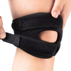 1Pcs Patella Knee Brace - Adjustable Neoprene Stabilizer for Meniscus TearArthritisTendon Support Straps for RunningMen Women