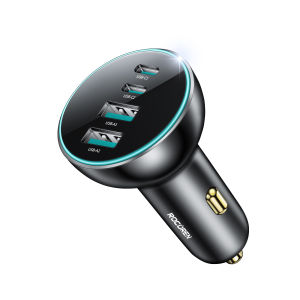 Rocoren 4 in 1 USB C Car Charger 70W Fast Charging USB Type C Car Charger PD QC4.0 Car Charger Adapter for iPhone Xiaomi Samsung