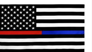 90x150cm Thin Dual Grey Red Black & White Green Blue Line American Flag Support for Police Officers Firefighters First