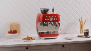 SMEG Espresso Coffee Machine with Integrated Grinder Available in 6 Colours with 2 Years Warranty