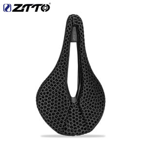 ZTTO MTB Road Bike Bicycle 3D Printed Saddle Titanium Carbon Rails Ti Power Patented Material Comfortable Seat Cozy Honeycomb Cushion