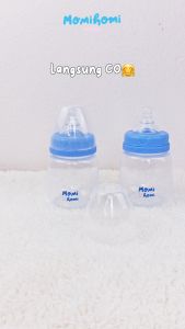 MOMI HOMIMOMI HOMI Botol Dot Susu Bayi Kapasitas 180ml BPA FREE Wide Neck Nipple Ulir Anti Sedak Heat Resistance Up To 120 Derajat Celcius Perlengkapan Menyusui Botol Asi Anak Food Grade Anti Colic Tahan Panas
