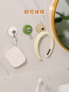 ตะขอสำหรับถ้วยดูด ติดตั้งโดยไม่ต้องเจาะรู ทนทาน ติดแน่น ตะขอแขวน ตะขอติดผนัง