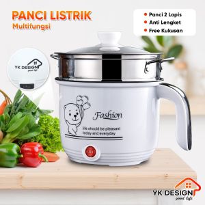 Panci Serbaguna Listrik 18CM Fying Pan - Multifungsi Cooking Steaming