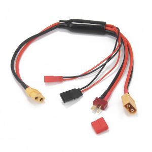 RC Charger Adapter Connector 4 In 1 Charger XT60 to JST FUTABA XT60 T Plug for RC Car Drone IMAX B6 B6AC UP9 UP11 Battery Cable