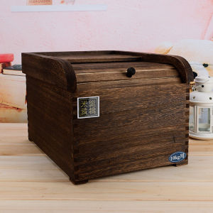 Real Wood Rice Box Storage Container Preservation Anti Moisture Insect Proof Sealed Home Use Rice Barrel Eco Friendly