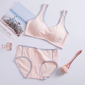 Girls Bra Underwear Womens Vest Junior High School Student Development Bra Thin Pure Cotton Comfortable Wireless
