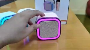 Tặng ngay 2 Mic Không Dây Mini Hát Karaoke Tại Nhà  LOA K12 loa bluetooth hát karaoke loa bluetooth mini Đi kèm với đèn LED - BẢO HÀNH 1 ĐỔI 1 từ MƯỜNG THANH ROYAL